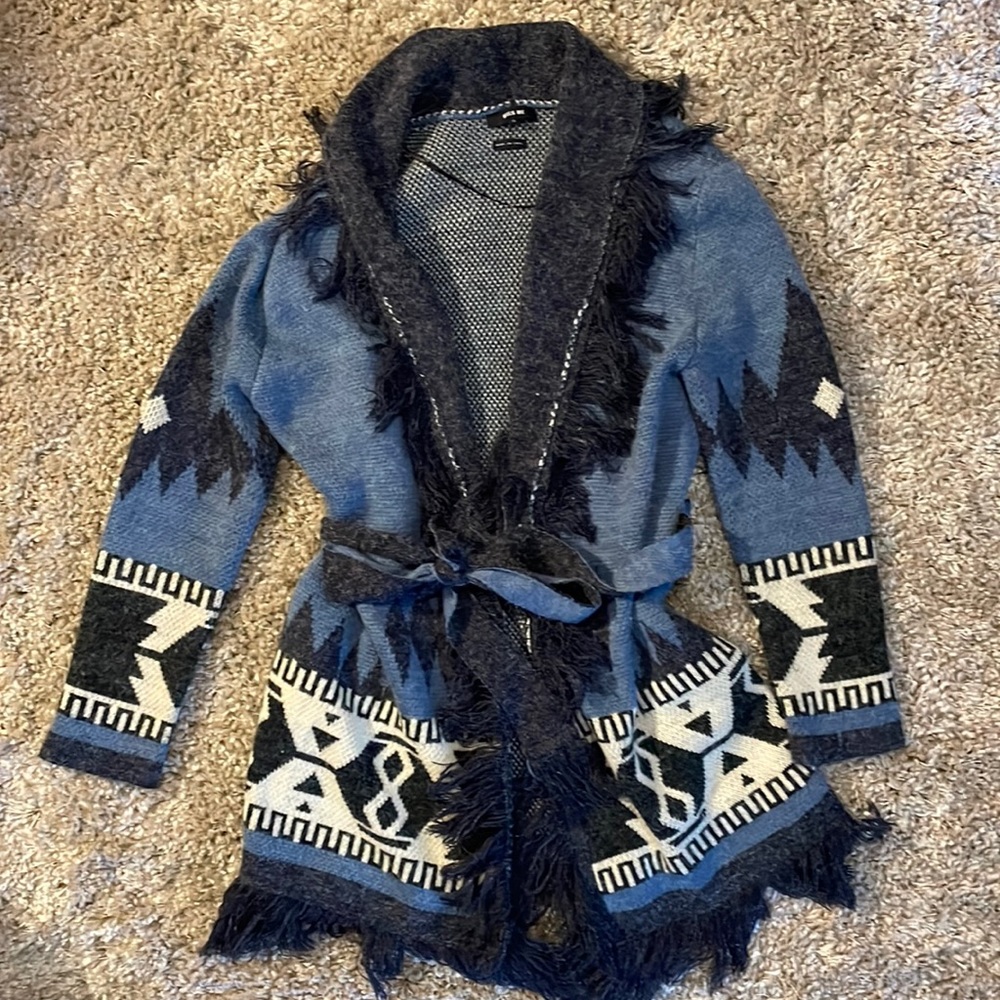 Miss Me Western Fringe Cardigan